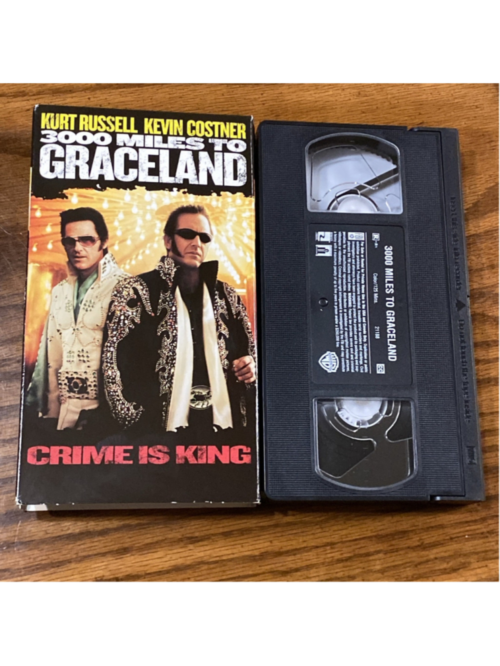 3000 Miles To Graceland VHS - Kurt Russell, Kevin Costner, Courteney Cox